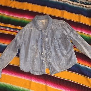 Denim button up shirt